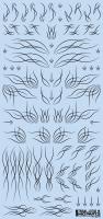 HiQ Parts Tribal Lotus M Black (1pc) (Special Order)