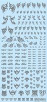 HiQ Parts Tattoo Decal 01 'Heart' Clear Black (1pc) (Special Order)