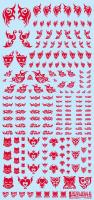 HiQ Parts Tattoo Decal 01 'Heart' Red (1pc) (Special Order)