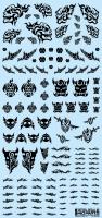 HiQ Parts Tattoo Decal 02 'Skull' Black (1pc) (Special Order)