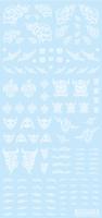 HiQ Parts Tattoo Decal 02 'Skull' Clear White (1pc) (Special Order)
