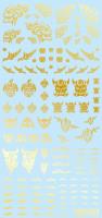 HiQ Parts Tattoo Decal 02 'Skull' Gold (1pc) (Special Order)