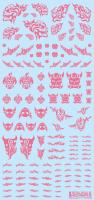 HiQ Parts Tattoo Decal 02 'Skull' Tattoo Pink (1pc) (Special Order)
