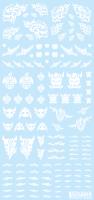 HiQ Parts Tattoo Decal 02 'Skull' White (1pc) (Special Order)