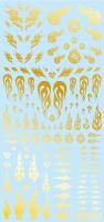 HiQ Parts Tattoo Decal 03 'Fire' Gold (1pc) (Special Order)