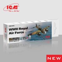 ICM Acrylic Paint set for WWII Royal Air Force & Bristol Beaufort Mk.I (kit #48310) (Special Order)