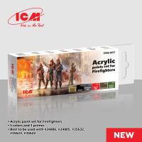 ICM Acrylic Paint Set for Firefighters (Special Order)