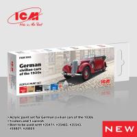 ICM Acrylic Paint Set for German civilian cars of the 1930s (Special Order)
