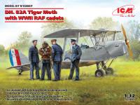 ICM 1/32 DH. 82A Tiger Moth with WWII RAF Cadets (Special Order)