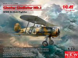 ICM 1/32 Gloster Gladiator Mk.I, WWII British Fighter (100% new molds) (Special Order)
