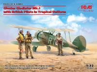 ICM 1/32 Gloster Gladiator Mk.I with British Pilots in Tropical Uniform (Special Order)