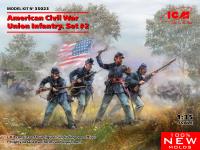 ICM 1/35 American Civil War Union Infantry. Set #2 (100% new molds) (Special Order)