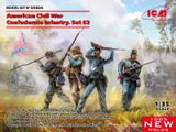ICM 1/35 American Civil War Confederate Infantry. Set #2 (100% new molds) (Special Order)