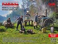 ICM 1/35 Feldküche, WWII German Field Kitchen with cooks (100% new molds) (Special Order)