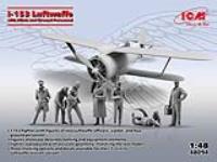 ICM 1/48 I-153 with Luftwaffe Pilots and Ground Personnel (Special Order)