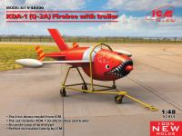 ICM 1/48 Q-2A (KDA-1) Firebee with trailer (1 airplane and trailer) (Special Order)