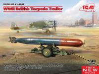 ICM 1/48 WWII British Torpedo Trailer (100% new molds) (Special Order)