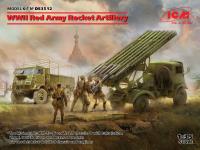 ICM 1/35 WWII Red Army Rocket Artillery (BM-13-16 on W.O.T. 8 chassis, Model W.O.T. 6, WWII Soviet BM-13-16 MLRS Vehicle Crew, RKKA Drivers (1943-1945)) (Special Order)