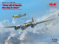 ICM 1/72 "Over all of Spain, the sky is clear" (SB 2M100 "Katiushka" + two Me 109 E3 Pilot Ace) (Special Order)