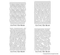 IWATA Artool Flame-o-rama Mini Series Freehand Airbrush Template by Craig Fraser (Special Order)