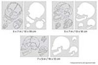 IWATA Artool Horror of Skullmaster Mini Series Set Freehand Airbrush Template by Craig Fraser (Special Order)