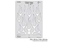IWATA Artool Freehand Airbrush Templates Flame-o-rama Ol' School by Craig Fraser (Special Order)