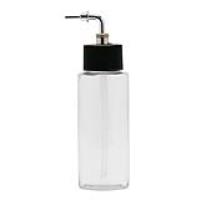 IWATA Crystal Clear Bottle 2 oz / 60 ml Cylinder With Side Feed Adaptor Cap (Special Order)