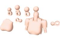Kotobukiya MSG Megami Device 01 Tops Set Skin Color B (Special Order)