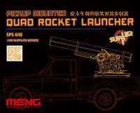 Meng Pickup Mounted Quad Rocket Launcher (RESIN) (Special Order)