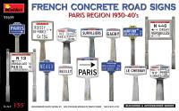 MiniArt 1/35 French Concrete Road Signs 1930-40's. Paris Region (Special Order)