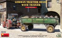 MiniArt 1/35 German Tractor D8506 with Trailer (Special Order)
