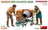 MiniArt 1/35 Workers With Concrete Mixer (Special Order)