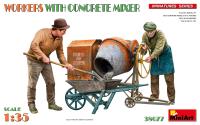 MiniArt 1/35 Workers With Concrete Mixer (Special Order)