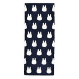 Marushin Studio Ghibli Silhouette Towel Series Small White Totoro - (Face Towel) 'My Neighbor Totoro', Size: 13" x 31.5" (Special Order)