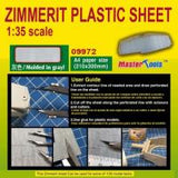 Master Tools Zimmerit Plastic Sheet-A4 Size (Special Order)