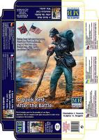 MASTER BOX 1/35 A Quick Rest, After the Battle. Union Army Infantry Sergeant, 72nd New York Regiment,Army of the Potomac, Gettysburg, July, 1863. American Civil War series (Special Order)