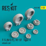 Res/Kit F-5 (N/E/F), KF-5F Tiger II wheels set (Special Order)