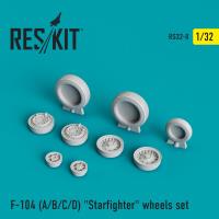 Res/Kit F-104 (A/B/C/D) 'Starfighter' wheels set (Special Order)