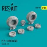 Res/Kit North American P-51 MUSTANG wheels set (Special Order)