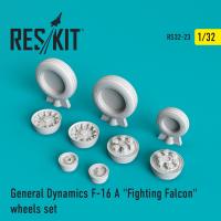 Res/Kit F-16 (A) 'Fighting Falcon' wheels set (Special Order)