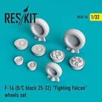 Res/Kit F-16 (B/C) block 25-32 'Fighting Falcon' wheels set (Special Order)