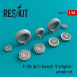 Res/Kit F-104 (G/S) Turkish 'Starfighter' wheels set (Special Order)