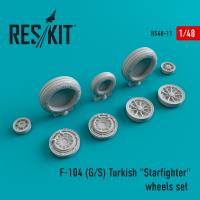 Res/Kit F-104 (G/S) Turkish 'Starfighter' wheels set (Special Order)