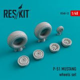 Res/Kit P-51 MUSTANG wheels set (Special Order)