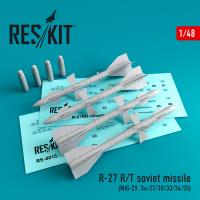 Res/Kit R-27 R/T soviet missile (4 pcs) (MiG-29, Su-27/30/33/34/35) (Special Order)