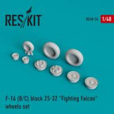 Res/Kit F-16 (B/C) block 25-32 'Fighting Falcon' wheels set (Special Order)