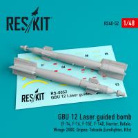 Res/Kit GBU 12 Bomb (2 pcs) (F-14, F-16, F-15E, F-14D, Harrier, Rafale, Mirage 2000, Gripen, Totnado,Eurofighter, Kfir) (Special Order)