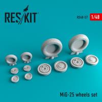 Res/Kit MiG-25 wheels set (Special Order)