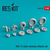 Res/Kit MiG-15 (late version) wheels set (Special Order)