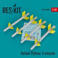 Res/Kit Rafael Python 3 missile (4 pcs) (IAI Kfir, F-15C/I, F-16I, JF-17, MiG-211, Mirage F.1) (Special Order)